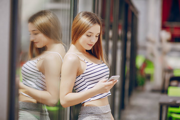 beautiful girl on the street