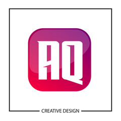Initial Letter AQ Logo Template Design Vector Illustration