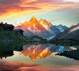 Crystal Lakes Chamonix in the Alps