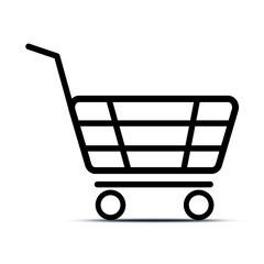 Einkaufswagen Piktogramm 
