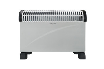 Electric heater battery. Radiator. Home electric heater convector isolated on white background....