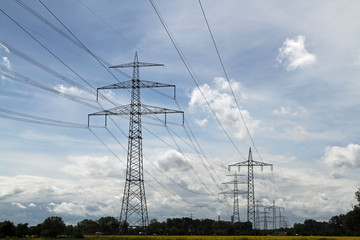 Electricity Pylon with Dust