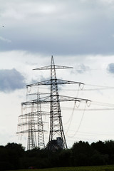 Electricity Pylon with Dust