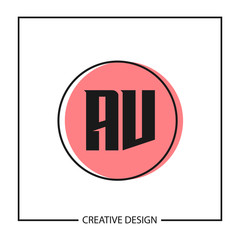 Initial Letter AV Logo Template Design Vector Illustration