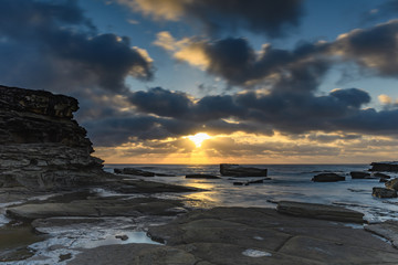 A Moody Sunrise Seascape