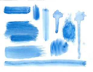 watercolor brush strokes
