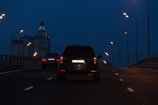 Driving in the night city