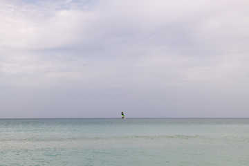 boat on the ocean horizon