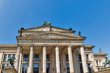 Fototapeta na wymiar Konzerthaus on Gendarmenmarkt square in Berlin downtown, Germany.