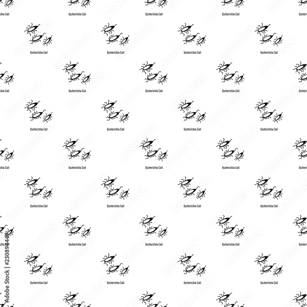 Poster escherichia coli pattern seamless vector repeat geometric for any web design