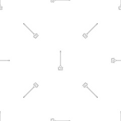 Cleaning mop pattern seamless vector repeat geometric for any web design