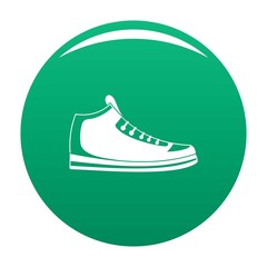 Sneakers icon. Simple illustration of sneakers vector icon for any any design green