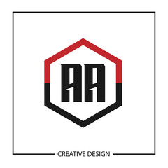 Initial Letter AA Logo Template Design Vector Illustration