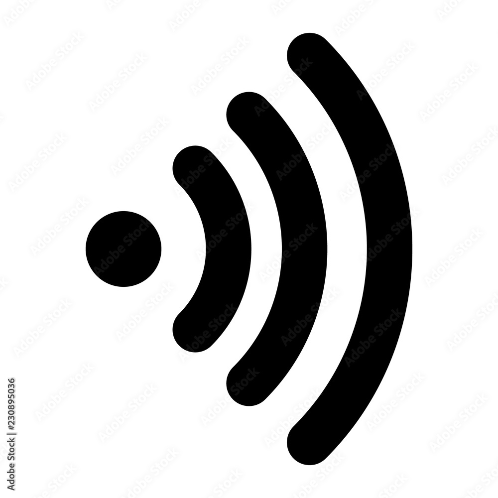 Poster wifi icon. outline wifi vector icon for web design isolated on white background
