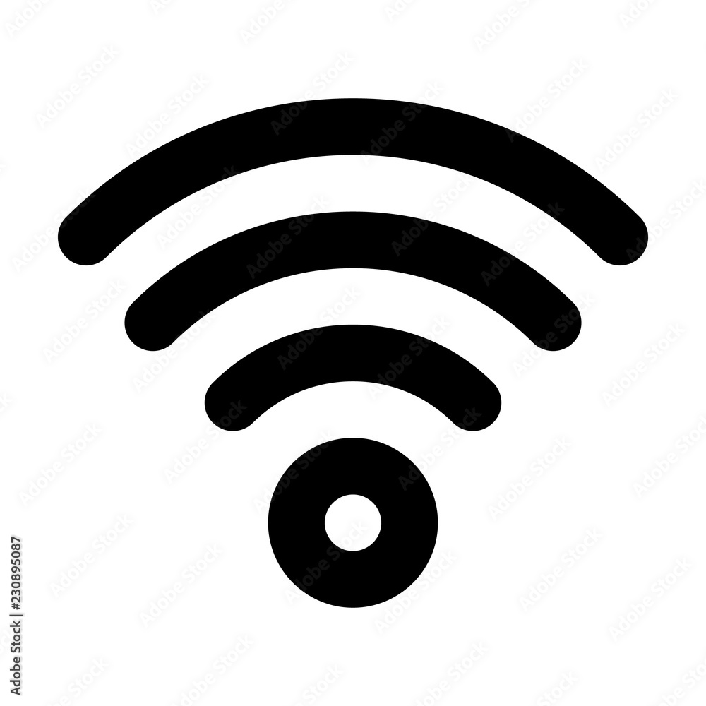 Poster wireless icon. outline wireless vector icon for web design isolated on white background