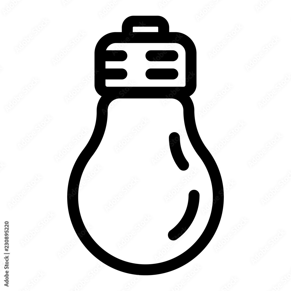 Poster light bulb icon. outline light bulb vector icon for web design isolated on white background