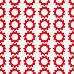 Gear icon. Pattern Vector