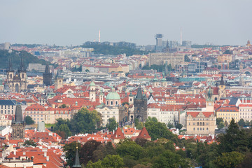 Fototapeta na wymiar Beautiful view of the historical center of Prague, Czech republic