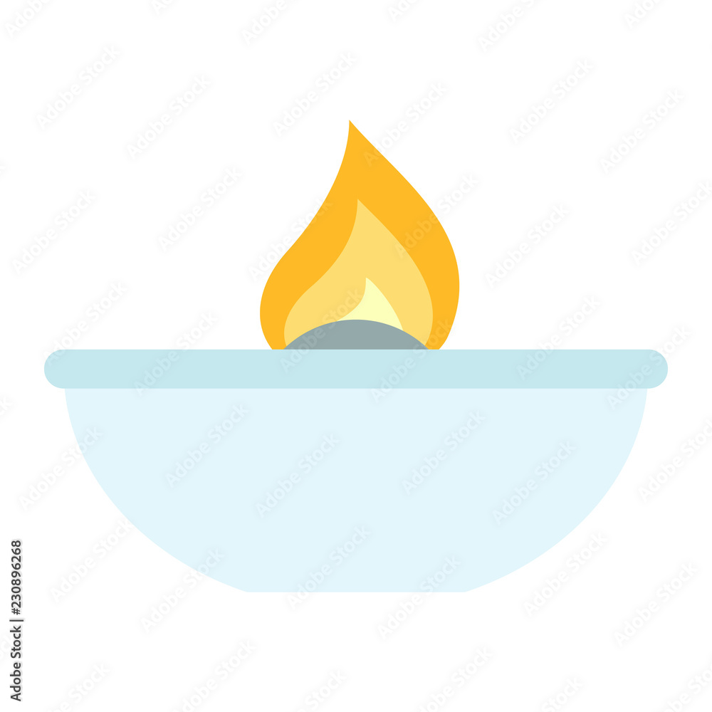 Aufkleber lab burner icon. flat illustration of lab burner vector icon for web design