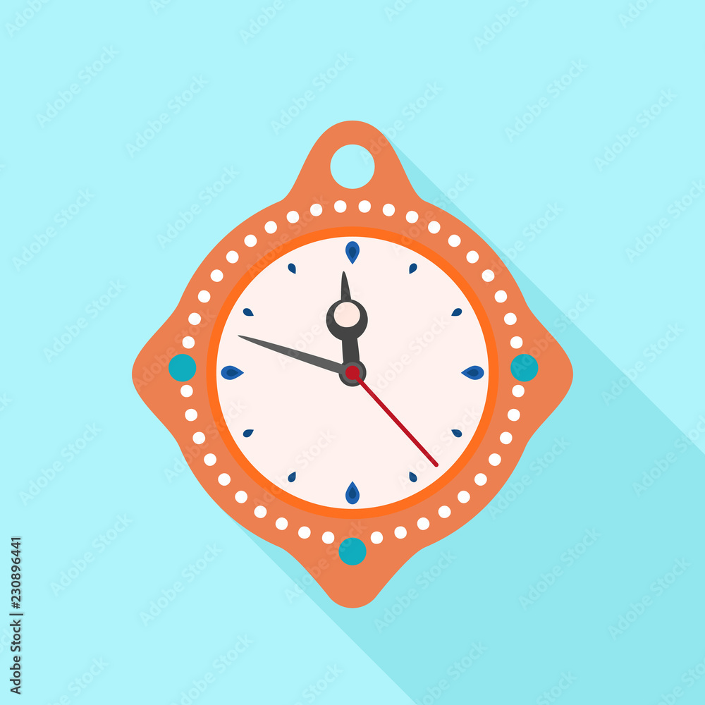 Aufkleber clock time new year icon. flat illustration of clock time new year vector icon for web design