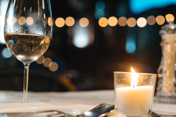 a glass of wine on the table