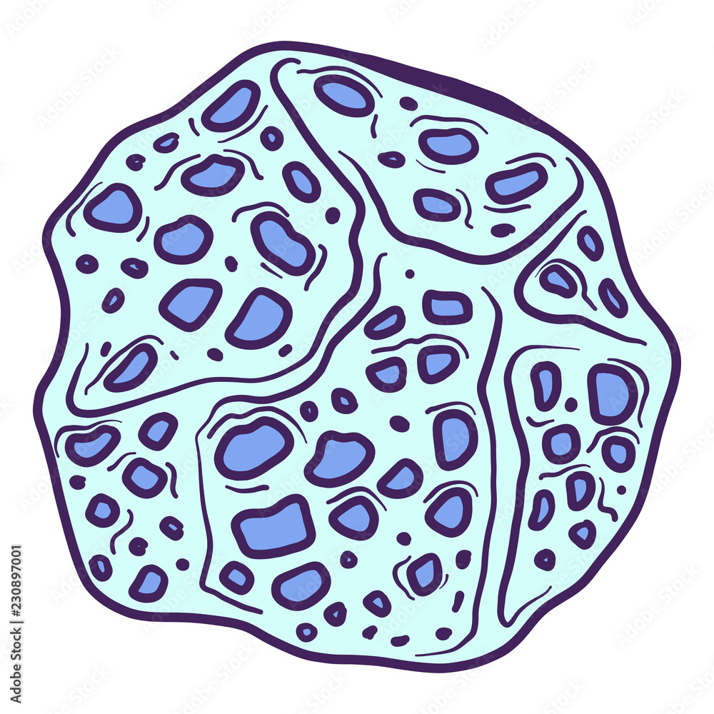 Poster abstract asteroid icon. hand drawn illustration of abstract asteroid vector icon for web design
