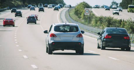 Cars traffic on highway