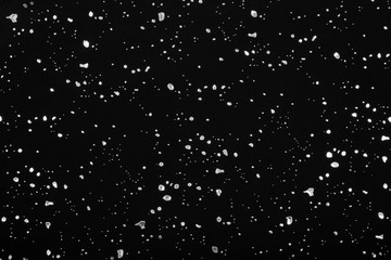 Black fabric with metallic dots design