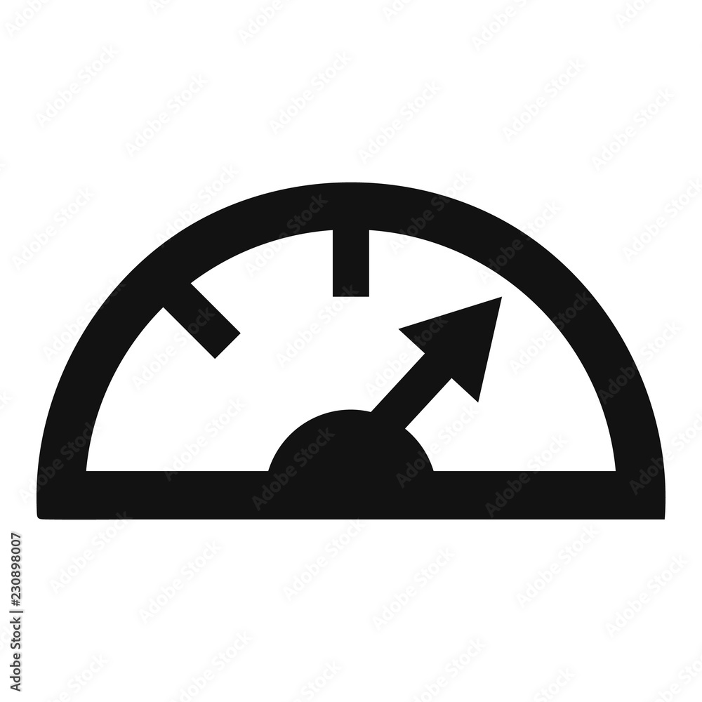 Poster dash board icon. simple illustration of dash board vector icon for web design isolated on white back