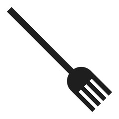 Plastic fork icon. Simple illustration of plastic fork vector icon for web design isolated on white background