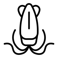 Sea food icon. Outline illustration of sea food vector icon for web design isolated on white background