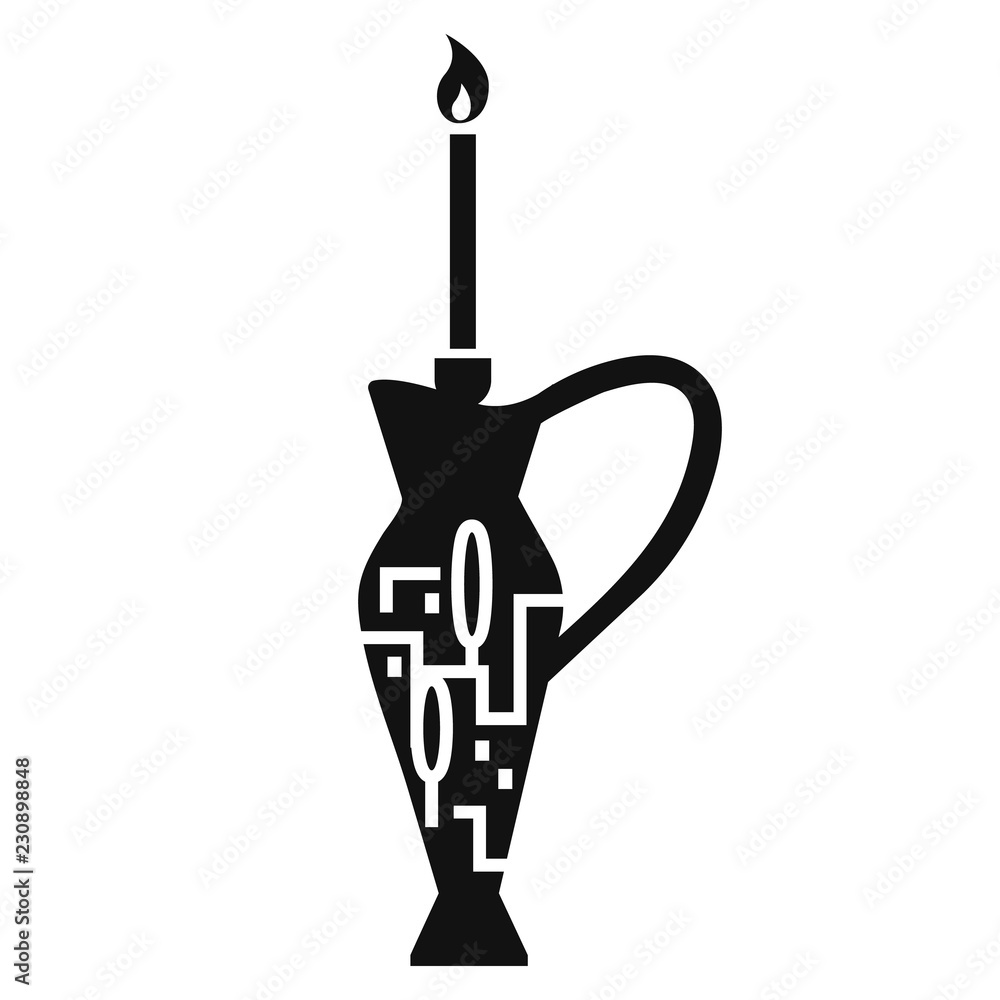 Aufkleber high candle pitcher icon. simple illustration of high candle pitcher vector icon for web design isol