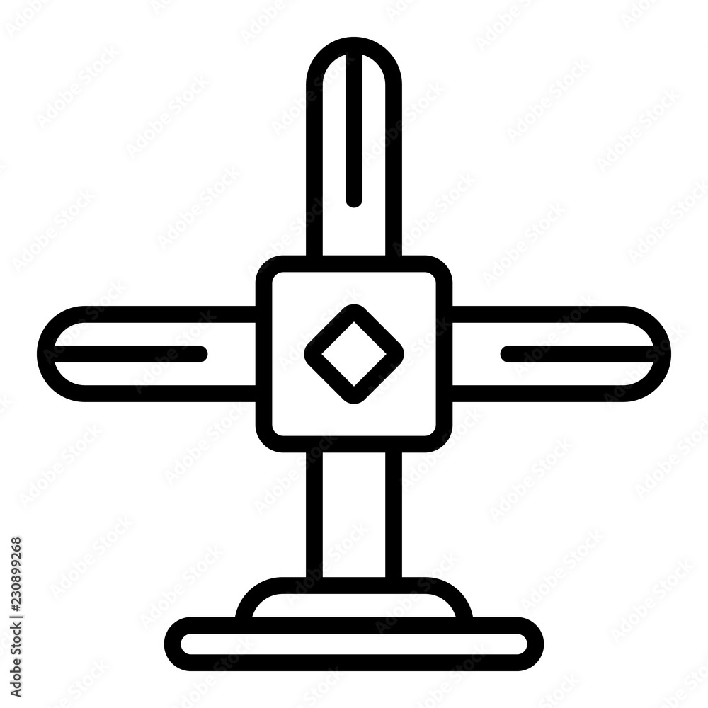 Poster scaffolding cross icon. outline illustration of scaffolding cross vector icon for web design isolate