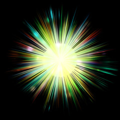 Obraz premium star birth singularity explosion light