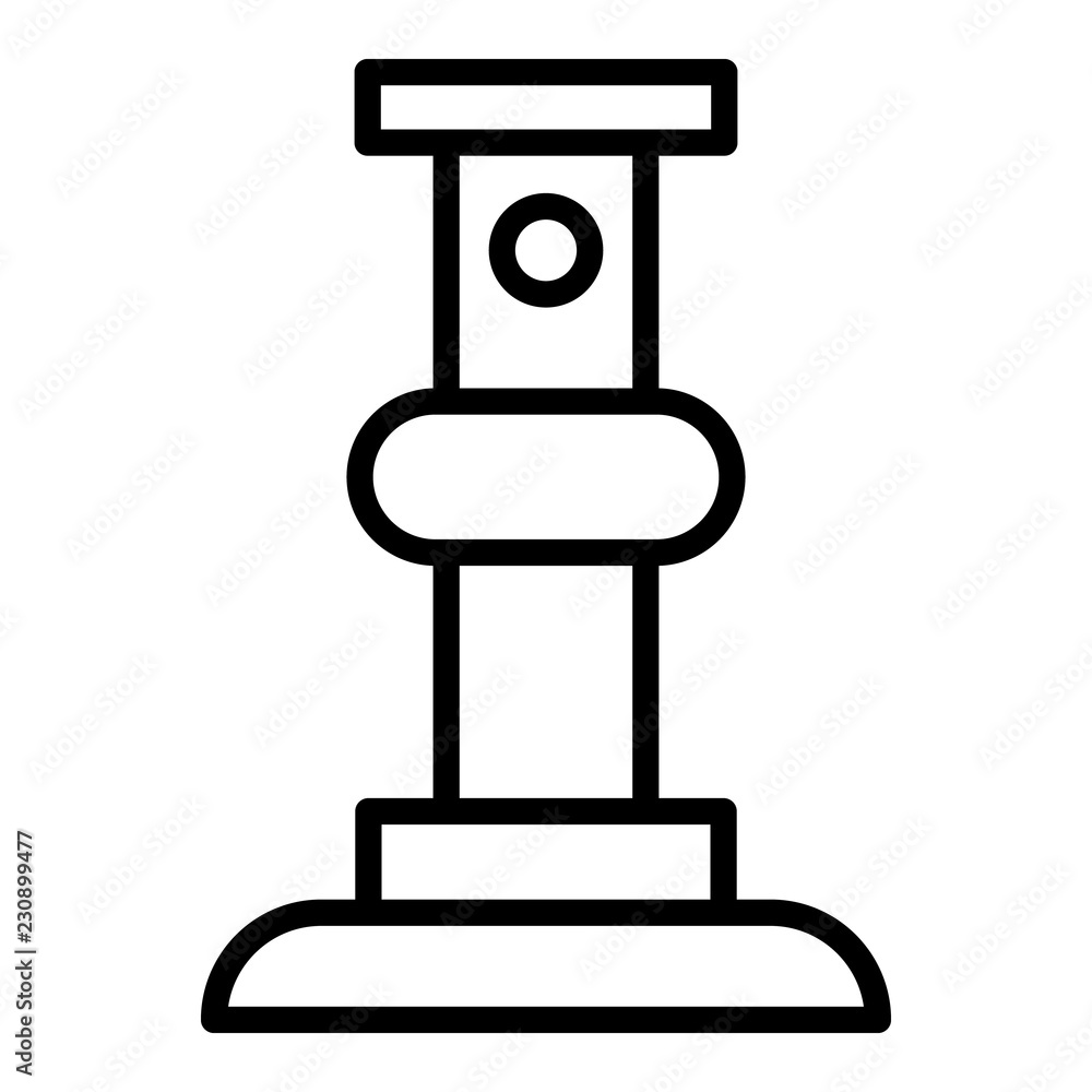 Poster scaffold support bar icon. outline illustration of scaffold support bar vector icon for web design i