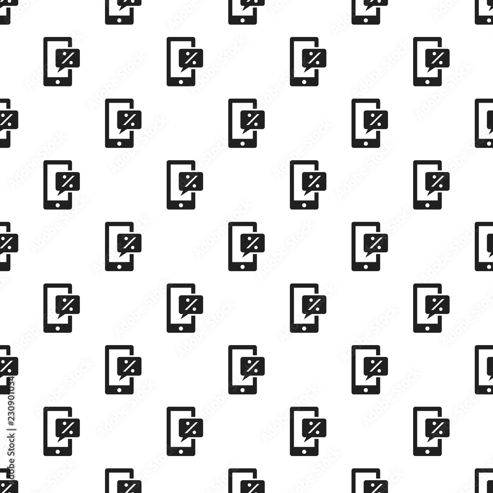 Poster smartphone chart percent pattern seamless repeat background for any web design