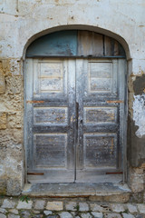 Ancient door in an old house