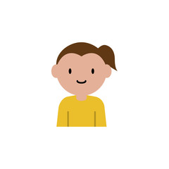 family, daughter cartoon icon. Element of family cartoon icon for mobile concept and web apps. Detailed family, daughter icon can be used for web and mobile