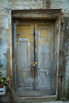 Old wooden door, Italy
