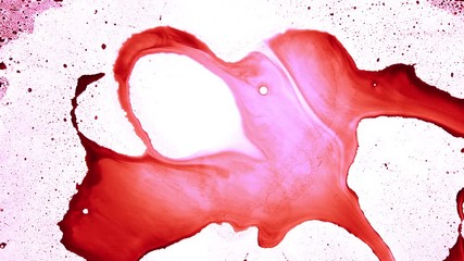 Heart shape from splaches and blobs