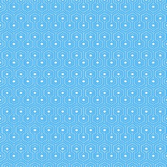 seamless pattern with circles on blue background