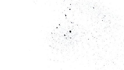 Ink blots splashing on white surface