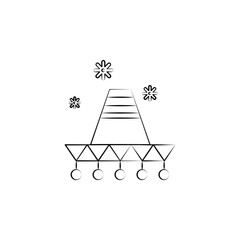 Mariachi icon. Element of dia de muertos icon for mobile concept and web apps. Hand drawn Mariachi icon can be used for web and mobile