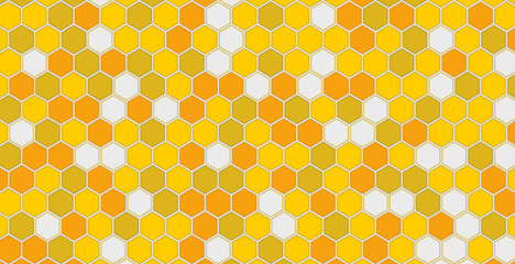 Bee comb pattern illustration