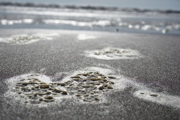 Fototapeta na wymiar Beach Bubbles