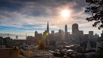 San Francisco New Downtown Skyline with Salesforce Tower.