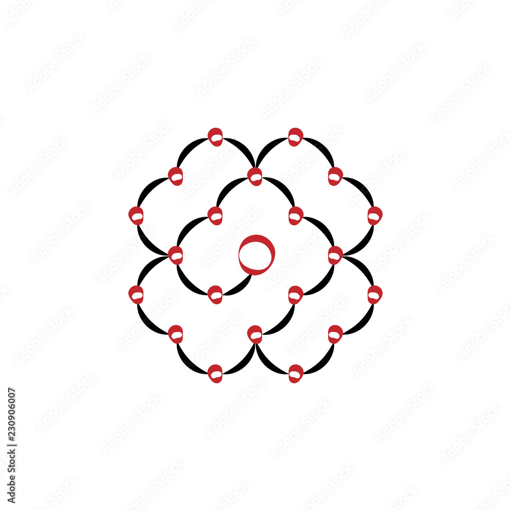 Poster global connection icon. element of multi color cloud technology icon for mobile concept and web apps