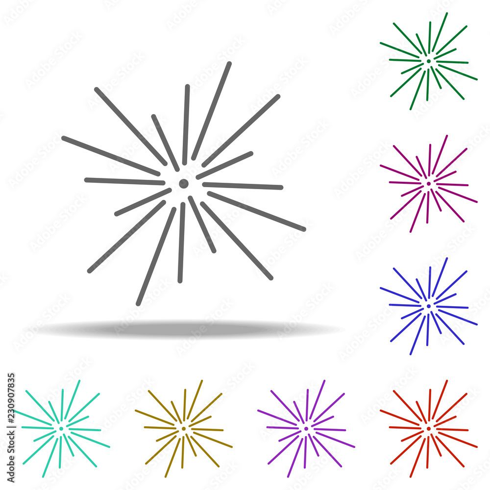 Poster laser icon. elements of laser in multi color style icons. simple icon for websites, web design, mobi