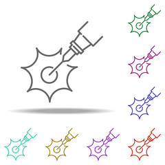 Optical icon. Elements of Laser in multi color style icons. Simple icon for websites, web design, mobile app, info graphics