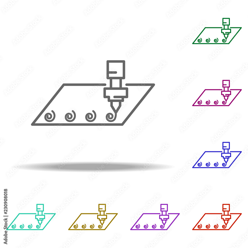 Poster engraving icon. elements of laser in multi color style icons. simple icon for websites, web design, 